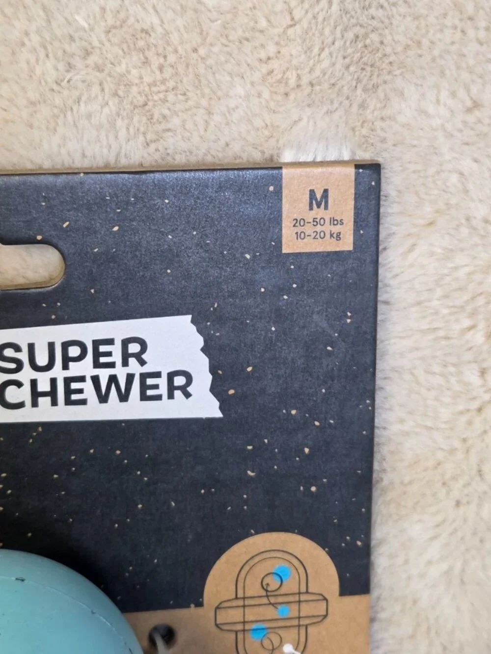 New Bark Super Chewer Core Collection Dog Toy Treat Dispensing M 20-50lbs Pivot